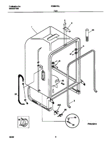 04 - Tub parts for Frigidaire Dishwasher FDB641RJB0 from AppliancePartsPros.com