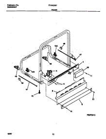 06 - Frame parts for Frigidaire Dishwasher FDB635RFS2 from AppliancePartsPros.com