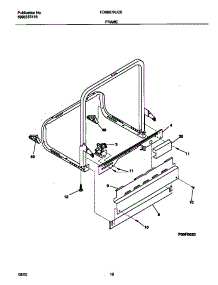 06 - Frame parts for Frigidaire Dishwasher FDB657RJC0 from AppliancePartsPros.com
