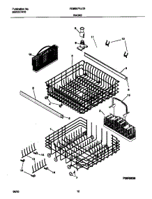 07 - Rack parts for Frigidaire Dishwasher FDB657RJC0 from AppliancePartsPros.com