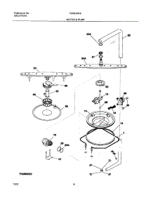 09 - Motor & Pump parts for Frigidaire Dishwasher FDB635RBS1 from AppliancePartsPros.com