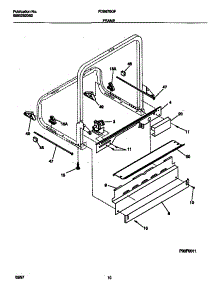 06 - Frame parts for Frigidaire Dishwasher FDB679GFC2 from AppliancePartsPros.com