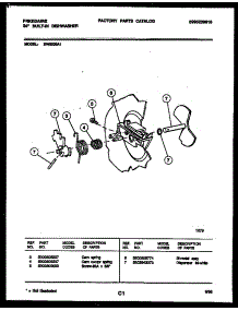 03 - Cam parts for Frigidaire Dishwasher DW5200A1 from AppliancePartsPros.com