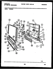04 - Door Parts parts for Frigidaire Dishwasher DW5200A1 from AppliancePartsPros.com