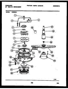06 - Motor Pump Parts parts for Frigidaire Dishwasher DW5200A1 from AppliancePartsPros.com