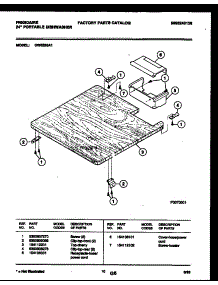 07 - Top Parts parts for Frigidaire Dishwasher DW6250A1 from AppliancePartsPros.com