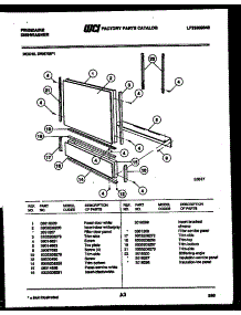 03 - Door Parts parts for Frigidaire Dishwasher DW6700LW1 from AppliancePartsPros.com