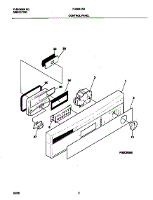 02 - Control Panel parts for Frigidaire Dishwasher FDB641RJS0 from AppliancePartsPros.com
