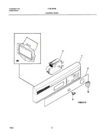 03 - Control Panel parts for Frigidaire Dishwasher FDB126RBB1 from AppliancePartsPros.com