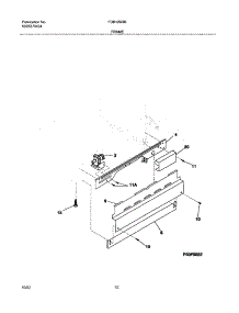 11 - Frame parts for Frigidaire Dishwasher FDB126RBB1 from AppliancePartsPros.com