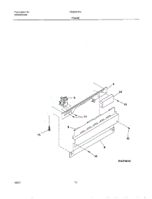 11 - Frame parts for Frigidaire Dishwasher FDB641RJS1 from AppliancePartsPros.com