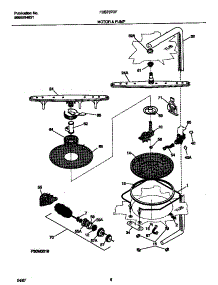 05 - Motor & Pump parts for Frigidaire Dishwasher FDB737GFT0 from AppliancePartsPros.com