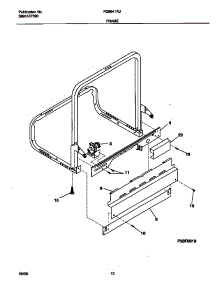 06 - Frame parts for Frigidaire Dishwasher FDB641RJS0 from AppliancePartsPros.com
