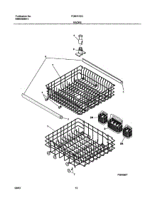 13 - Racks parts for Frigidaire Dishwasher FDB751SCB0 from AppliancePartsPros.com