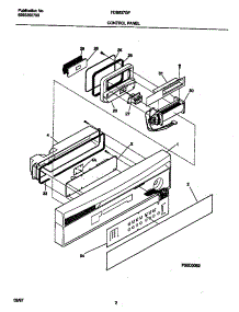 02 - Control Panel parts for Frigidaire Dishwasher FDB837GFS1 from AppliancePartsPros.com
