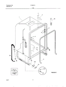 07 - Tub parts for Frigidaire Dishwasher FDB856RJT1 from AppliancePartsPros.com