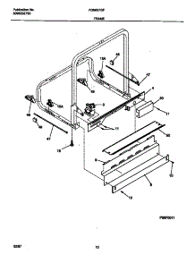 06 - Frame parts for Frigidaire Dishwasher FDB837GFS1 from AppliancePartsPros.com