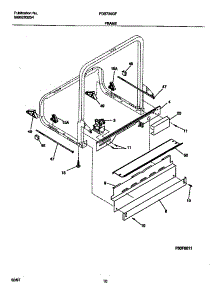 06 - Frame parts for Frigidaire Dishwasher FDB736GFS2 from AppliancePartsPros.com