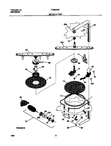 05 - Motor And Pump parts for Frigidaire Dishwasher FDB834RFR0 from AppliancePartsPros.com
