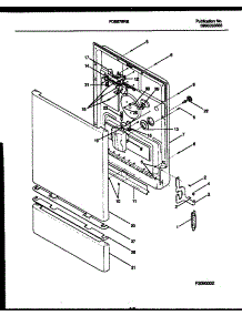 04 - Door Parts parts for Frigidaire Dishwasher FDB878RBT0 from AppliancePartsPros.com
