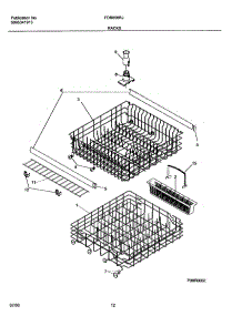 13 - Racks parts for Frigidaire Dishwasher FDB856RJS0 from AppliancePartsPros.com