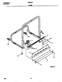 06 - Frame parts for Frigidaire Dishwasher FDB836GFB7 from AppliancePartsPros.com