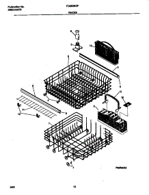 07 - Rack parts for Frigidaire Dishwasher FDB836GFB7 from AppliancePartsPros.com