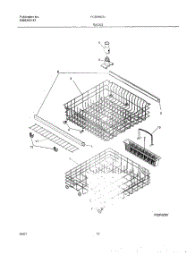 13 - Racks parts for Frigidaire Dishwasher FDB856RJT1 from AppliancePartsPros.com
