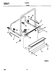 06 - Frame parts for Frigidaire Dishwasher FDB949GFT0 from AppliancePartsPros.com