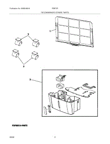 03 - Recommended Spare Parts parts for Frigidaire Dehumidifier FDB70R1B from AppliancePartsPros.com