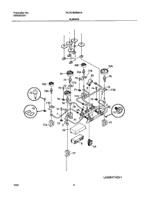 05 - Burners parts for Frigidaire Cooktop PLGC36S9ACA from AppliancePartsPros.com