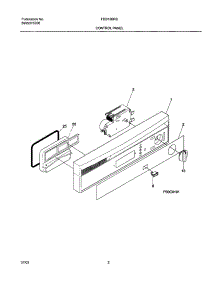 03 - Control Panel parts for Frigidaire Dishwasher FDB126RBQ0 from AppliancePartsPros.com