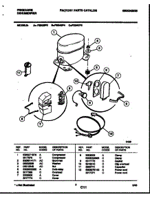 04 - Compressor Parts parts for Frigidaire Dehumidifier FED50P3 from AppliancePartsPros.com
