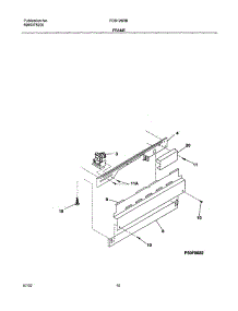 11 - Frame parts for Frigidaire Dishwasher FDB126RBQ0 from AppliancePartsPros.com