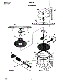 05 - Motor & Pump parts for Frigidaire Dishwasher FDB221RFR3 from AppliancePartsPros.com