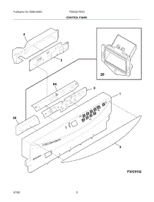 03 - Control Panel parts for Frigidaire Dishwasher FDB2321REC0 from AppliancePartsPros.com