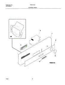 03 - Control Panel parts for Frigidaire Dishwasher FDB345LBB1 from AppliancePartsPros.com