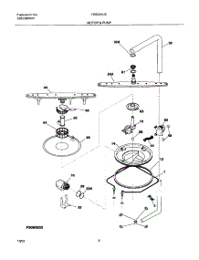 09 - Motor & Pump parts for Frigidaire Dishwasher FDB345LBB1 from AppliancePartsPros.com