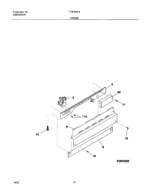 11 - Frame parts for Frigidaire Dishwasher FDB345LBB1 from AppliancePartsPros.com