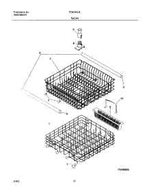 13 - Racks parts for Frigidaire Dishwasher FDB345LBB1 from AppliancePartsPros.com