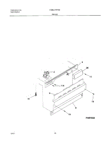 11 - Frame parts for Frigidaire Dishwasher FDB421RFS6 from AppliancePartsPros.com