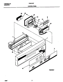 02 - Control Panel parts for Frigidaire Dishwasher FDB737GFR0 from AppliancePartsPros.com