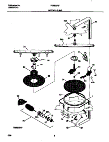 05 - Motor And Pump parts for Frigidaire Dishwasher FDB835RFB0 from AppliancePartsPros.com