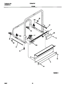 06 - Frame parts for Frigidaire Dishwasher FDB837GFR2 from AppliancePartsPros.com