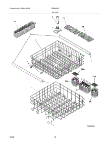 13 - Racks parts for Frigidaire Dishwasher FDB946NEC0 from AppliancePartsPros.com