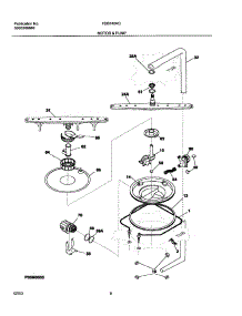 09 - Motor & Pump parts for Frigidaire Dishwasher FDB740RCS0 from AppliancePartsPros.com