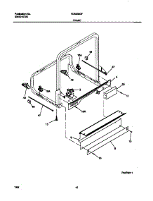 06 - Frame parts for Frigidaire Dishwasher FDB836GFS3 from AppliancePartsPros.com