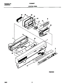 02 - Control Panel parts for Frigidaire Dishwasher FDB989GFW0 from AppliancePartsPros.com