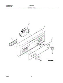 03 - Control Panel parts for Frigidaire Dishwasher FDR252RBS0 from AppliancePartsPros.com