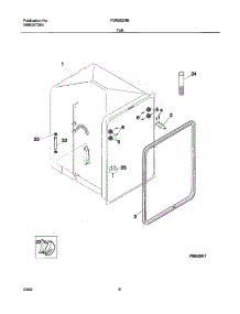 07 - Tub parts for Frigidaire Dishwasher FDR252RBS0 from AppliancePartsPros.com